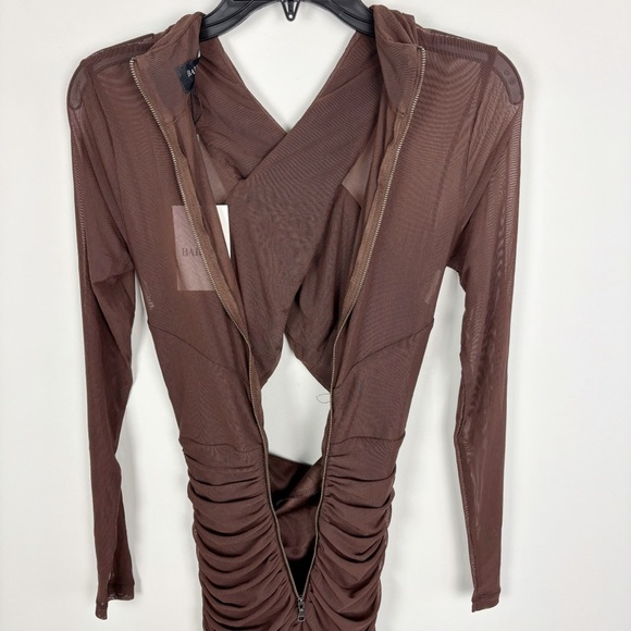Bardot Aliyah Dress in Chocolate Size S - Picture 9 of 16